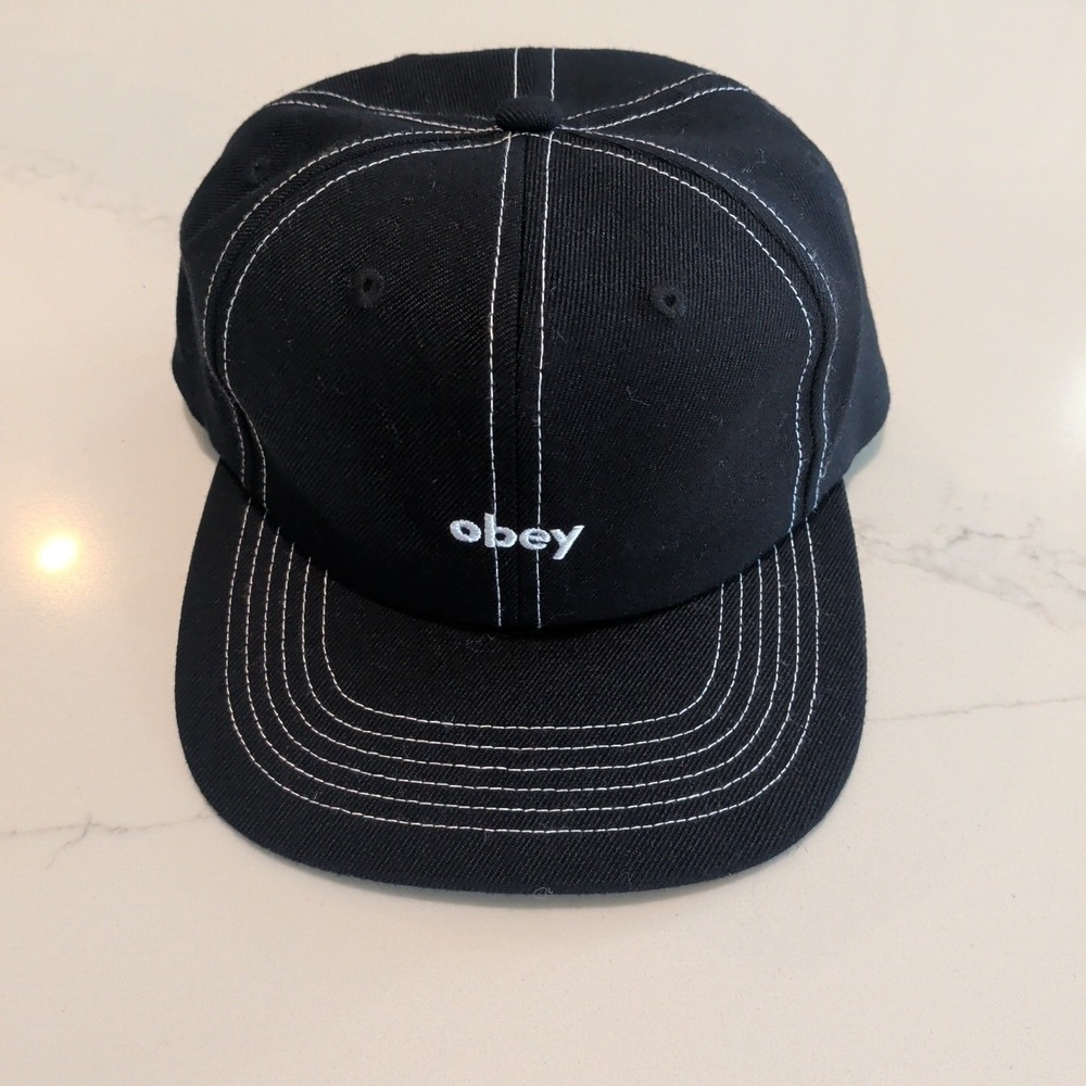OBEY Snapback Hat | Black | One Size | Unisex | NWT
